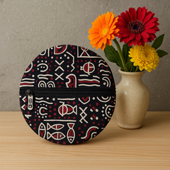 Tribal Echo Handcrafted Cotton Coin Pouch