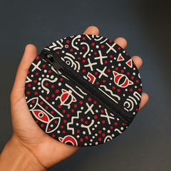 Tribal Echo Handcrafted Cotton Coin Pouch