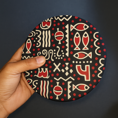 Tribal Echo Handcrafted Cotton Coin Pouch