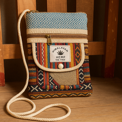 Himalayan Hemp Multicolor Festival Sling Pouch