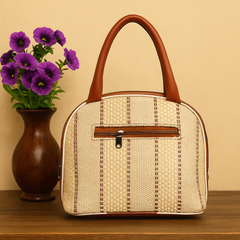 Jute-Style Handbag – Elegant Daily Tote