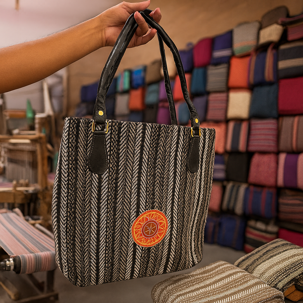 Chevron Classic Handloom Tote Bag
